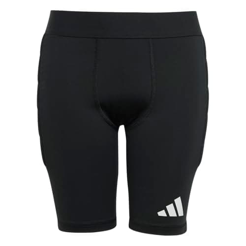 Image of adidas Unisex Kids SQUADRA25 Padded Goalkeeper Short Tight Kids, Black/White, 11-12 Years