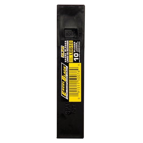 Image of OLFA 9070 LBB-10B 18mm UltraSharp Black Snap-Off Heavy-Duty Blade, 10-Pack
