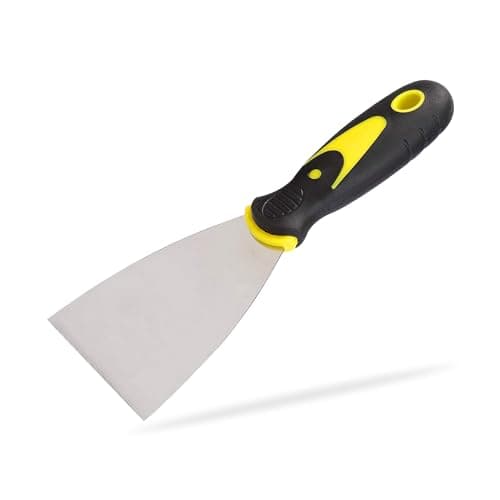 Image of G4GADGET 4" Inch Paint Scraper Tool – Heavy Duty Wallpaper Scraper, Filling Knife, Putty Knife & Plastering Tool – Ideal for DIY, Decorating, Glass, Window & Oven Cleaning