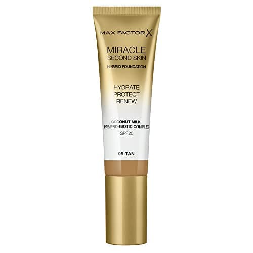 Image of Max Factor Miracle Second Skin Hydrating Foundation, Tan - 30 ml