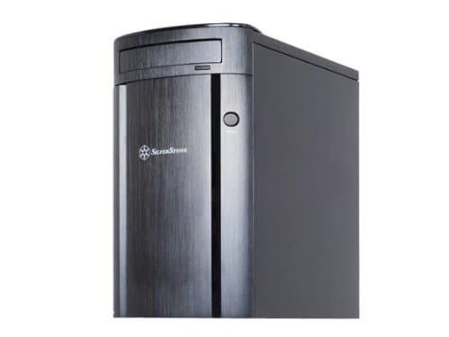 Image of Silverstone Aluminum Front Panel/SECC Structure Micro ATX Mid Tower Computer Case SG04B-F (Black)