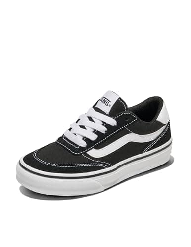 Image of Vans Brooklyn Ls Sneaker, BA2-SUEDE/CANVAS Black/White 00, 3 UK Child