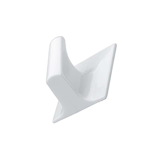 Image of Merriway BH04775 (6 Pcs) Self Adhesive Hooks, Small Square, 30 x 30 mm White - Pack of 6 Pieces