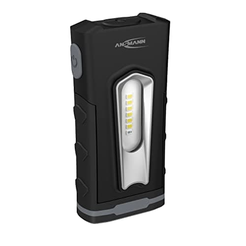 Image of Ansmann Rechargeable Workshop Inspection Light 10 W SMD LED up to 500 Lumens, Includes Charging Station Ideal for Professional Use in Workshops, Construction Sites, Industry, Inspection
