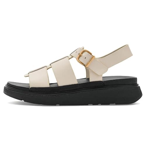 Image of Fitflop Gen-ff Fisherman Womens Walking Sandals in Beige - 6 UK