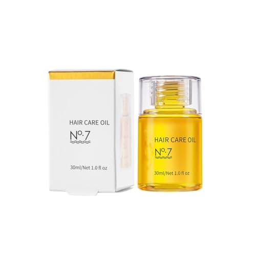 Image of Nourishing Hair Oil No.7 for Damaged Hair - 30ml Repair Serum Reduces Hair Loss, Breakage & Frizz, Strengthens Thin Strands for Smooth, Shiny, Healthy-Looking Hair (30ml)