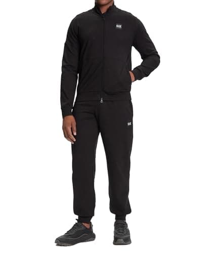 Image of EA7 Emporio Armani Men's Tracksuit with Zip and Jogger, Black, Black/White, M