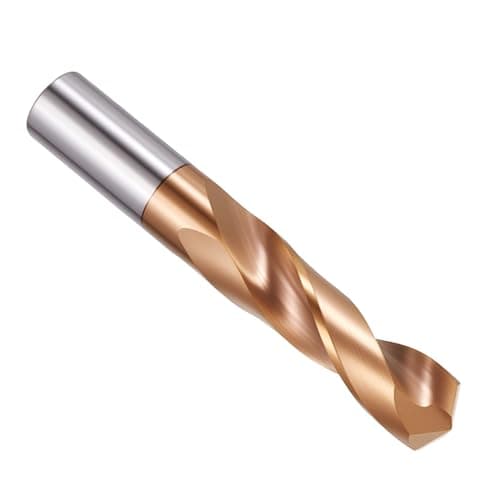 Image of PATIKIL 12.3mm Drill Bit, Carbide Twist Jobber Bits Straight Shank 130° for Drilling Hard Metal Alloy Steel Stainless Steel Titanium Alloys - 1 Pack