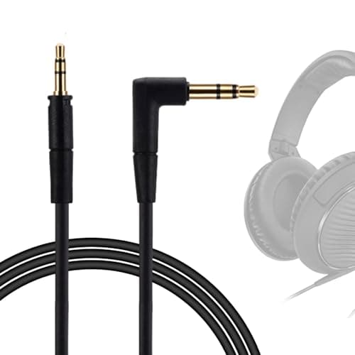 Image of Plyisty Replacement Audio Cable for Sennheiser HD400S HD350BT HD4.30 HD4.40BT HD4.50BTNC HD450BT HD458BT Headphones, 4.8ft 3.5mm Cord