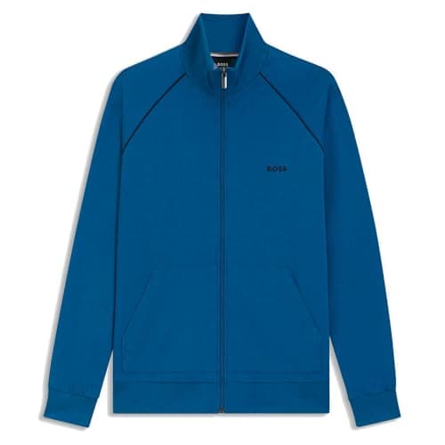Image of BOSS Men's Loungewear Jacket, Open Blue 462, M