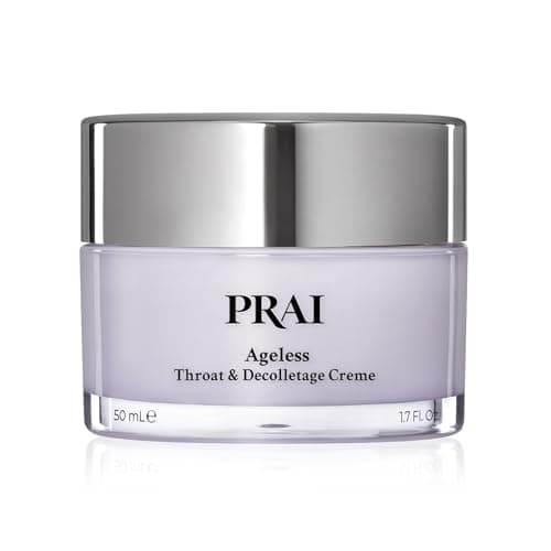 Image of PRAI Ageless Throat & Decolletage Creme 50ml - Anti-Ageing, Collagen Boosting Skincare Cream - Tightens & Firms Skin, Reduces Wrinkles - Luxury Neck Moisturiser With Hyaluronic Acid - 7 Day Results