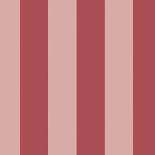 Image of Graham & Brown Cath Kidston Canopy Stripe Pink & Red Wallpaper | Paste The Wall Application | Multi Floral | Eco-Friendly