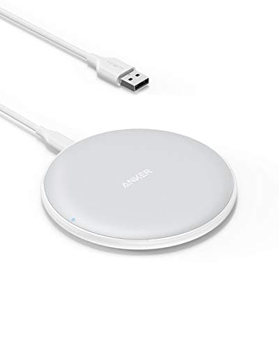 Image of Anker Wireless Charger, PowerWave Pad for Samsung, Qi-Certified 10W Max for iphone 17/16/16 Pro/15 Pro/14/13/12/AirPods charging station (No AC Adapter, Not Compatible with MagSafe Magnetic Charging)