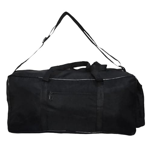 Image of Sterling Sports Travel Duffle Large Storage Holdall Bag Men - Quick Dry Large Durable & Lightweight Suitable for Gym, Sports, Hospital & Holdall Travel Bag Gifts for Women & Men (Black)