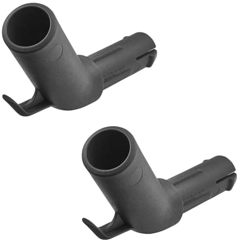 Image of Gardena Single Connector Flex: Rack incl. small hook for small tools, extension for (combisystem) Tool Rack Flex, can be connected as necessary, made from recycled materials, 2 units (3507-20)