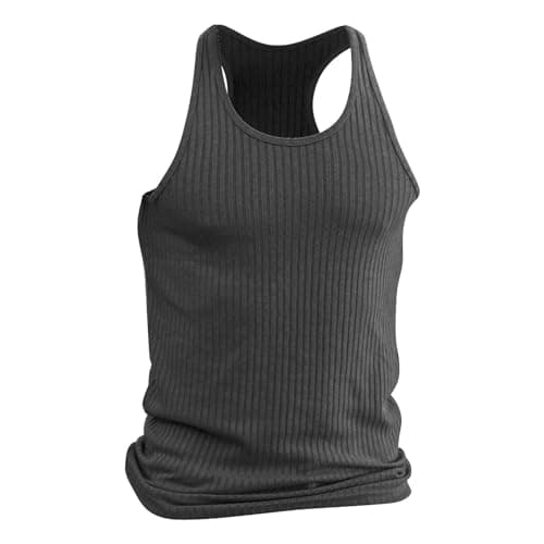 Image of Mens Y-Back Gym Vest - Breathable Workout Sleeveless Gym Fitness Vests Quick Dry Training Bodybuilding Tank Tops Muscle Gym Vests Round Neck Sports Undershirt For Running Fitness Gym