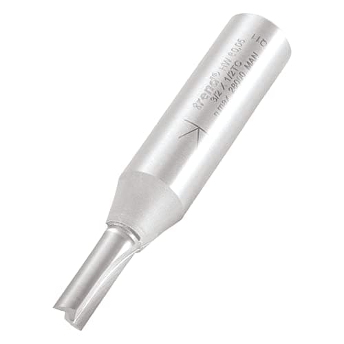 Image of Trend Professional Straight Two Flute Router Cutter, 1/2 Inch Shank, 6mm Cut Diameter, 16mm Cut Length, Tungsten Carbide Tipped, 3/2X1/2TC