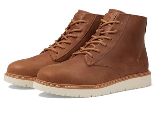 Image of TOMS Men's Navi TRVL LITE Ranger Fashion Boot, Tan Water Resistant Leather, 7 UK