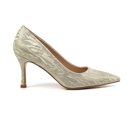 Image of Ladies Jada Gold Court Shoe 7 Gold