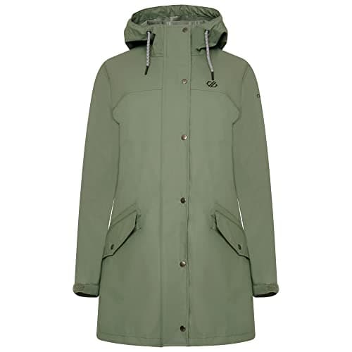 Image of Dare 2b Lambent II Jacket ARED waterproof, ultra-matte longline jacket. Featuring a hood and pockets. Suitable for walking and hiking.