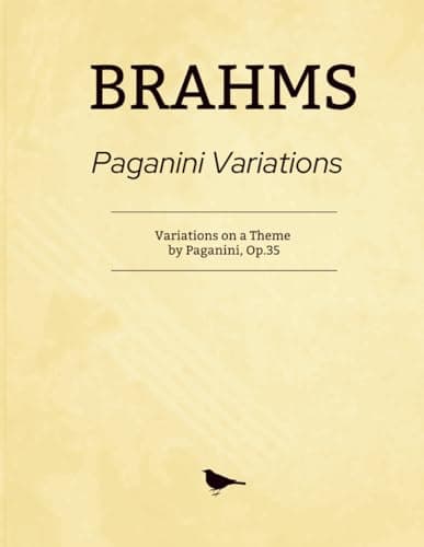 Image of Brahms Paganini Variations: Variations on a Theme by Paganini, Op.35 - For Solo Piano (2 books, 14 variations each)