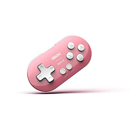 Image of 8Bitdo Zero 2 Bluetooth Gamepad Keychain Sized Mini Controller for Switch, Windows, Android, macOS & Raspberry Pi(Pink Edition)
