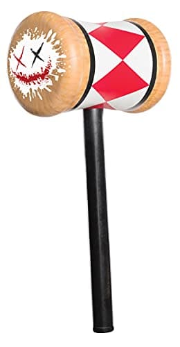 Image of Rubies Official DC Comics Suicide Squad, Harley Quinn Mallet, Adult Fancy Dress Accessory Halloween