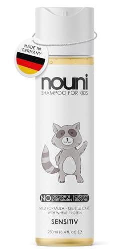 Image of Shampoo for Kids and Toddlers | Sensitive skin | Free from parabens, silicones or colourants, made in Germany & vegan | No more tears | With wheat protein – 250ml by nouni