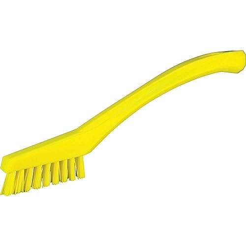 Image of Vikan 44016 Very Hard Detail Brush, Yellow, 205mm Length, 20mm Width, 40mm Height, 4401