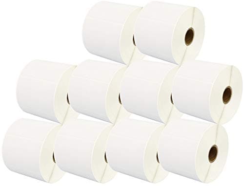 Image of Prestige Cartridge 10 x Zebra 76x51mm 76 x 51 mm Direct Thermal Labels for Zebra Type Printer - White (Roll of 10)