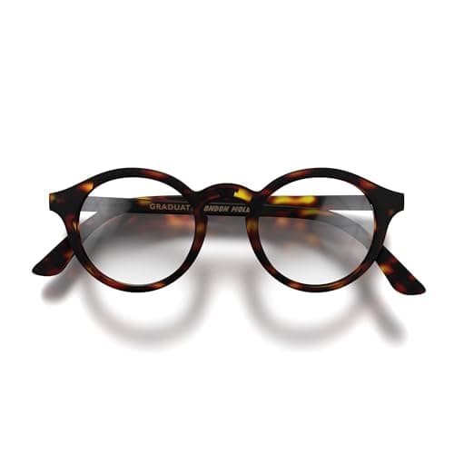 Image of LONDON MOLE® Graduate blue light blocking glasses | Cool round panto shaped blue blockers | Anti eyestrain for screens | Men’s Women’s Unisex | Spring hinges