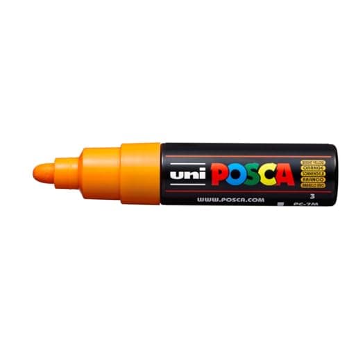 Image of Posca Broad Conical Tip Marker 5.5 mm Bright Yellow