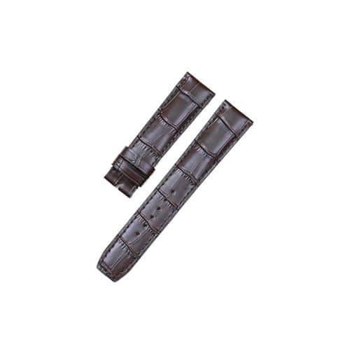 Image of NLNKDTDPAK Watchband Leather Suitable Fit For Baume & Fit For Mercier Fit For HAMPTON/Fit For CLASSIMA Accessories Top Layer Leather Watch Belt 20/22mm(Dark brown,20mm)