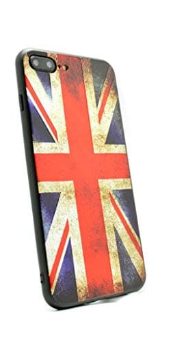 Image of OLIVIA'S PHONES iPhone Case For iPhone 8 Union Jack Iconic Burnt Vintage Image Slim Fit Gel Back Cases Cover