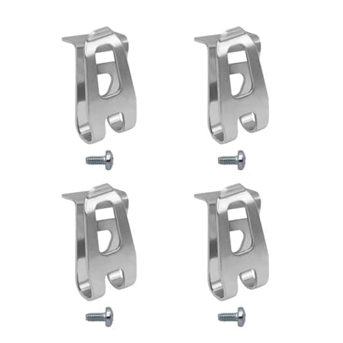Image of Wjelet 4 PCS for Makita Tool Belt Makita Electrical Stainless Steel Screwdriver Heavy Duty Belt Clip Hooks for DHP480 DHP482 HP457 HP347 TD127 TD126
