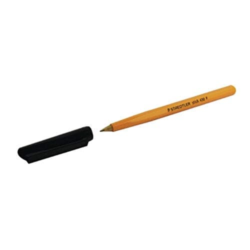 Image of STAEDTLER Stick 430 F-9 Ballpoint Pen Fine Tip - Black (Box of 10)