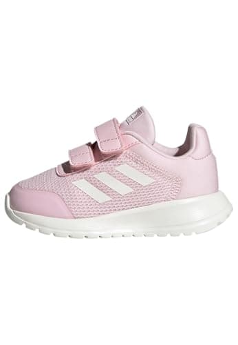 Image of adidas Unisex Baby Tensaur Run Shoes, Clear Pink/Core White/Clear Pink, 8.5 UK Child
