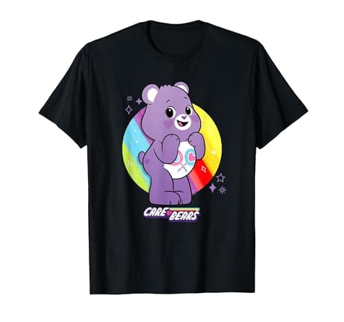 Image of Care Bears: Unlock The Magic Share Bear T-Shirt, Men, Black, Medium