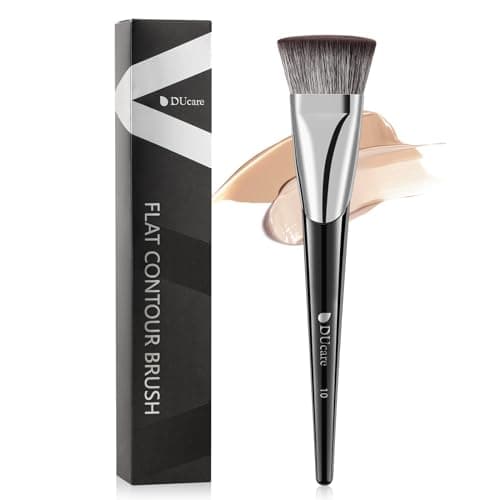 Image of DUcare Contour Brush - Professional Face Makeup Brush for Blending Bronzer, Sculpting, Highlight, Contouring, Synthetic Bristles for Liquid, Cream & Powder Makeup