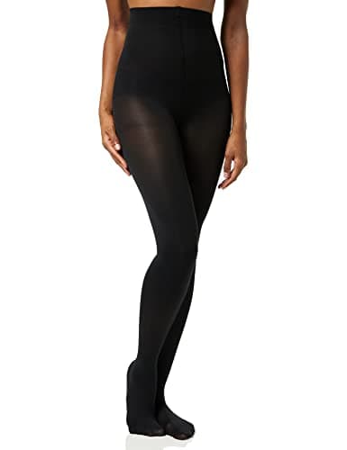 Image of Charnos Women's 1pp 60 Denier Opaque Tights, Black, L UK