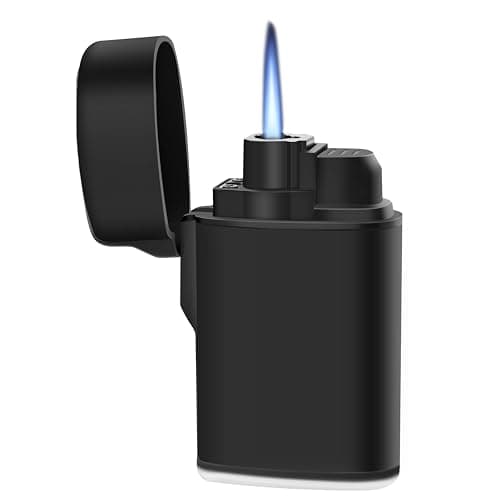 Image of Navpeak Mini Torch Lighter Windproof Jet Flame Butane Gas Pocket Refillable for Candles, Outdoor, fireworks, Camping, Fireplaces, Gas Stoves, Ovens, BBQ & Survival Gear (Butane not included)