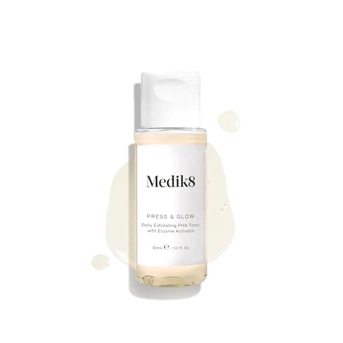 Image of Medik8 Press & Glow Travel Size - Daily PHA Exfoliating Facial Toner - Smooths Skin Surface & Boosts Skin Radiance - All Skin Types - 30ml