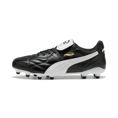 Image of PUMA Unisex King TOP Firm Ground/Artifical Ground Football Boots, PUMA Black-PUMA White, 6 UK