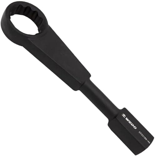 Image of WEDO Offset Striking Face Box Wrench,12 Points Flat Face Box Wrench,Size 100mm,Length 375mm,One-time Die Forged,Strong Torque,High Strength,Wear Resistance,Black-Spray on Surface,40 Chrome Steel