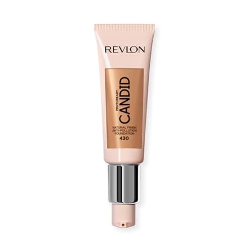 Image of Revlon PhotoReady Candid Natural Finish Foundation, with Anti-Pollution, Antioxidant, Anti-Blue Light Ingredients, Honey Beige (430), 22 ml