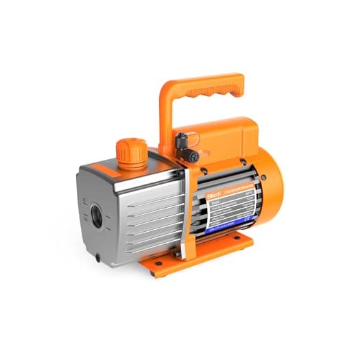 Image of Elitech Vacuum Pump 5CFM 2L/S 1/3HP Single-Stage Rotary AC Vacuum Pump for HVAC Refrigeration Air Conditioner Systems, No Oil NVP-5