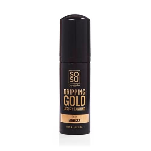 Image of Dripping Gold Luxury Tanning Mousse – Hydrating Self-Tanner with Vitamin E & Hyaluronic Acid – Streak-Free, Deep Golden Glow – Lightweight, Fast-Absorbing & Long-Lasting – 150ml