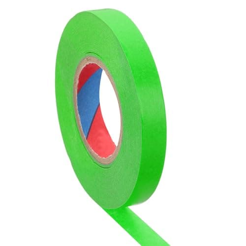 Image of PATIKIL Colored Masking Tape 12mm x 50 Meters, Color Code Labeling Tape for DIY Craft Science Lab Organizing, Green