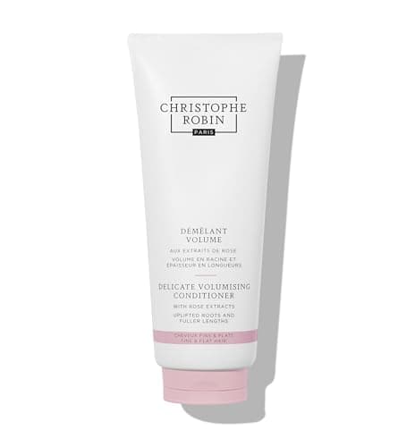 Image of Christophe Robin Delicate Volumising Conditioner with Rose Extracts 200ml– Lightweight, 97% Natural Formula with Rosehip & Baobab – Detangles, Nourishes & Adds Volume for Fine Hair