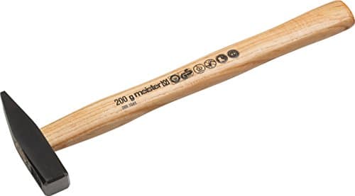 Image of Meister 2223100 Hammer – Engineer's Hammer 200 g Head Weight – Heavy Duty Ash Handle, Cast Steel Head Hammer with Ash Handle 2211000